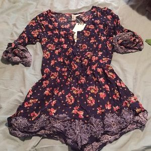 NWT Navy floral Romper